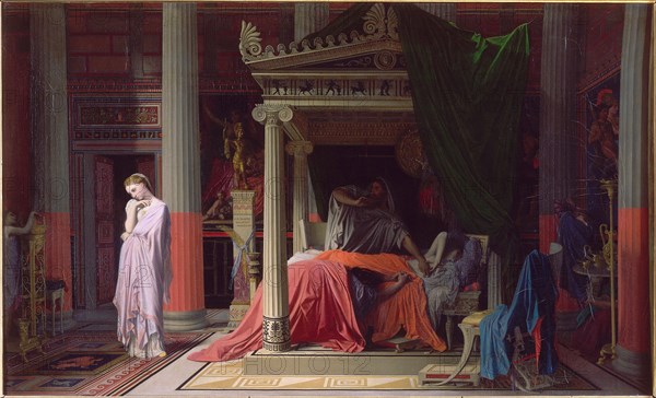 Antiochus and Stratonike, 1840. Artist: Ingres, Jean Auguste Dominique (1780-1867)