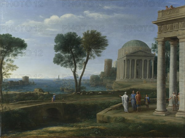 Landscape with Aeneas at Delos, 1672. Artist: Lorrain, Claude (1600-1682)