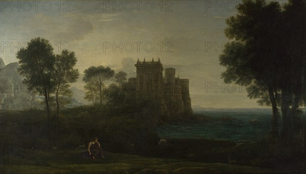 Landscape with Psyche outside the Palace of Cupid (The Enchanted Castle), 1664. Artist: Lorrain, Claude (1600-1682)