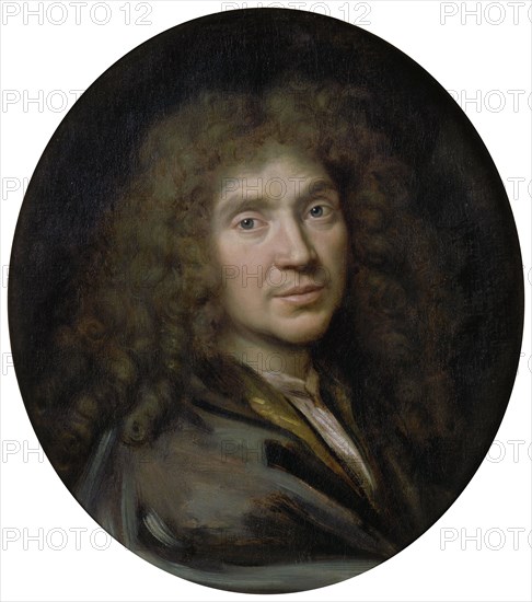 Portrait of the author Moliére (1622-1673), ca 1658. Artist: Mignard, Pierre (1612-1695)