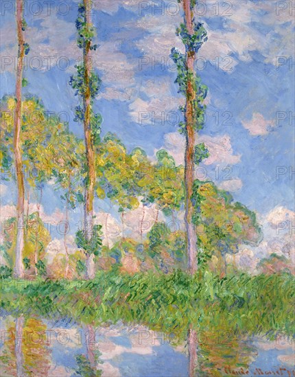 Poplars in the Sun, 1891. Artist: Monet, Claude (1840-1926)