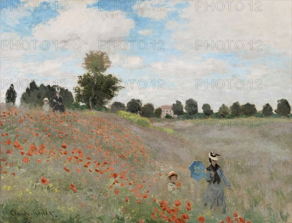 Poppy Field, 1873. Artist: Monet, Claude (1840-1926)