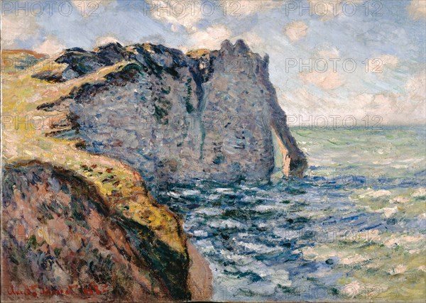 The Cliff of Aval, Etrétat, 1885. Artist: Monet, Claude (1840-1926)