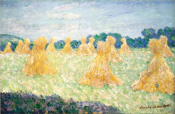 The Young Ladies of Giverny, Sun Effect, 1894. Artist: Monet, Claude (1840-1926)