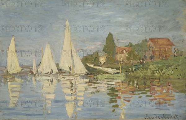 Regattas at Argenteuil, ca 1872. Artist: Monet, Claude (1840-1926)