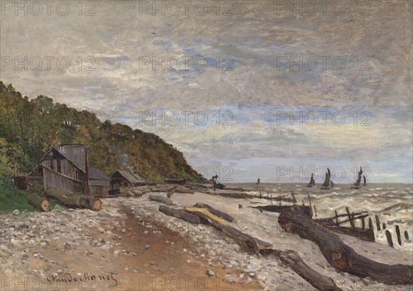 Le Chantier de petits navires, près de Honfleur, 1864. Artist: Monet, Claude (1840-1926)