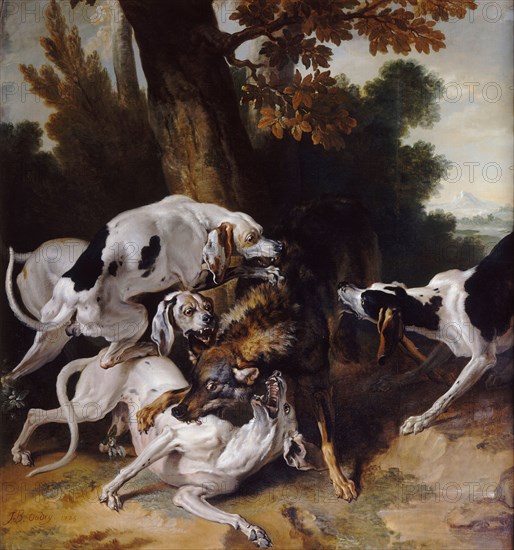 The Wolf Hunt, 1725. Artist: Oudry, Jean-Baptiste (1686-1755)