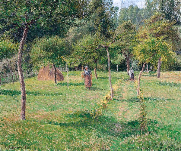 The Orchard at Éragny, 1896. Artist: Pissarro, Camille (1830-1903)