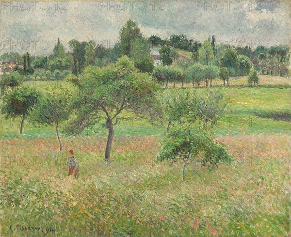 Pommiers à Éragny, 1894. Artist: Pissarro, Camille (1830-1903)