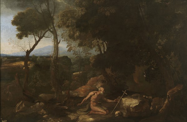 Landscape with Saint Paul the Hermit, 1638. Artist: Poussin, Nicolas (1594-1665)