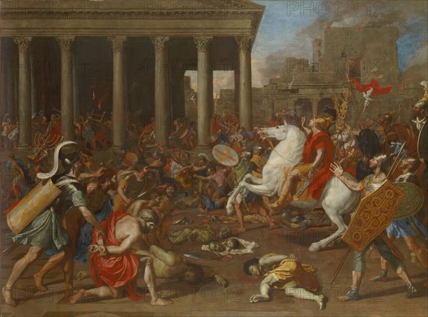 The Destruction of the Temple of Jerusalem by Emperor Titus, 1638. Artist: Poussin, Nicolas (1594-1665)