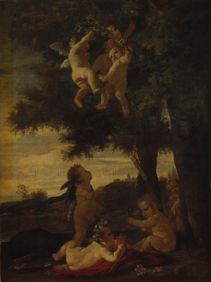 Cupids and Geniuses, 1630-1633. Artist: Poussin, Nicolas (1594-1665)