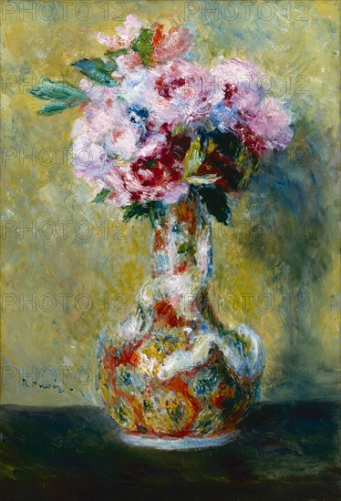 Bouquet in a Vase, 1878. Artist: Renoir, Pierre Auguste (1841-1919)