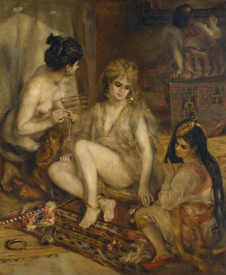 Parisiennes in Algerian Costume (Harem), 1872. Artist: Renoir, Pierre Auguste (1841-1919)