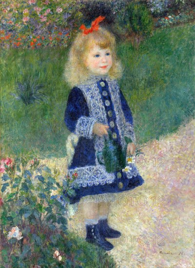 A Girl with a Watering Can, 1876. Artist: Renoir, Pierre Auguste (1841-1919)