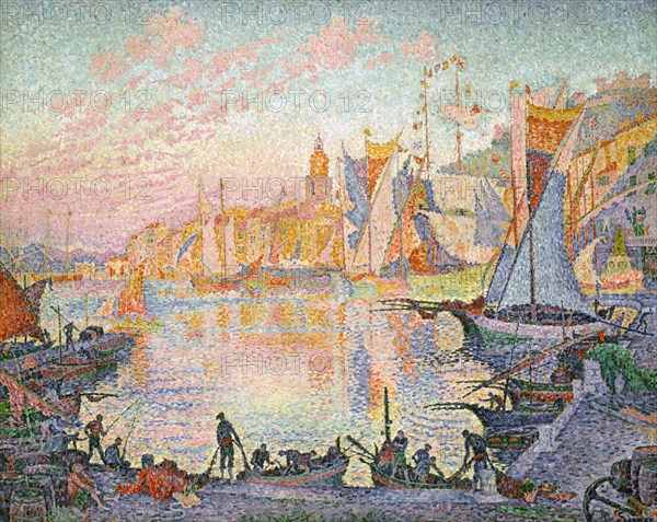 The Port of Saint-Tropez, 1901-1902. Artist: Signac, Paul (1863-1935)