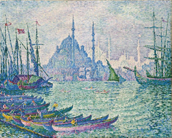 The Golden Horn, Minarets, 1907. Artist: Signac, Paul (1863-1935)