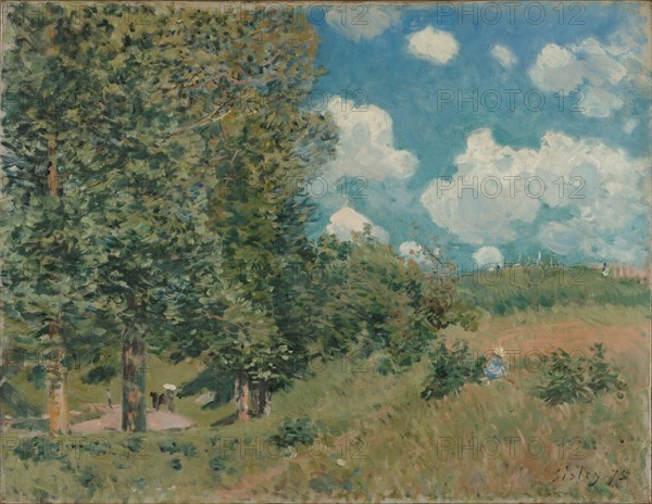 The Road from Versailles to Saint-Germain, 1875. Artist: Sisley, Alfred (1839-1899)