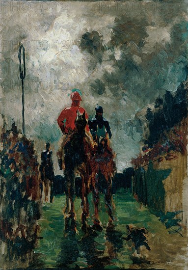 The Jockeys, 1882. Artist: Toulouse-Lautrec, Henri, de (1864-1901)
