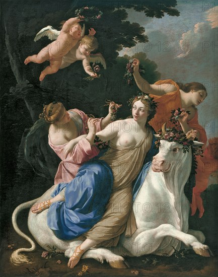 The Rape of Europa, c. 1640. Artist: Vouet, Simon (1590-1649)