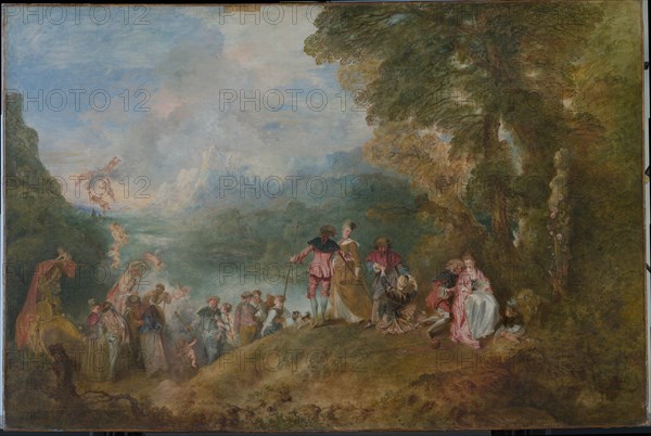 Pilgrimage to Cythera (Embarkation for Cythera), 1717. Artist: Watteau, Jean Antoine (1684-1721)