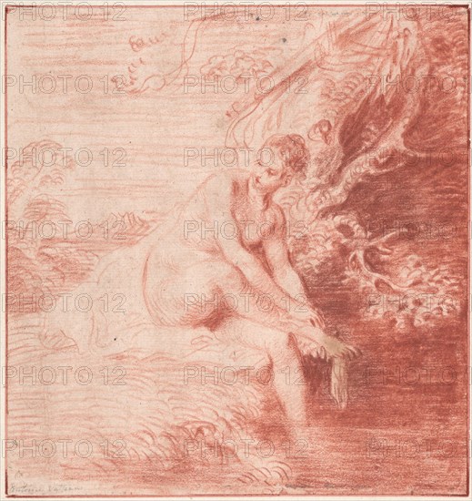 Diana Bathing, c. 1716. Artist: Watteau, Jean Antoine (1684-1721)