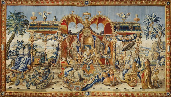 The Audience of the Chinese Emperor, ca 1715. Artist: Barraband, Jean II (active Early 18th cen.)