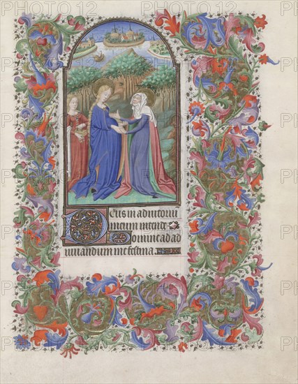 The Visitation (Book of Hours), 1440-1460. Artist: Bedford Master (active 1405-1465)