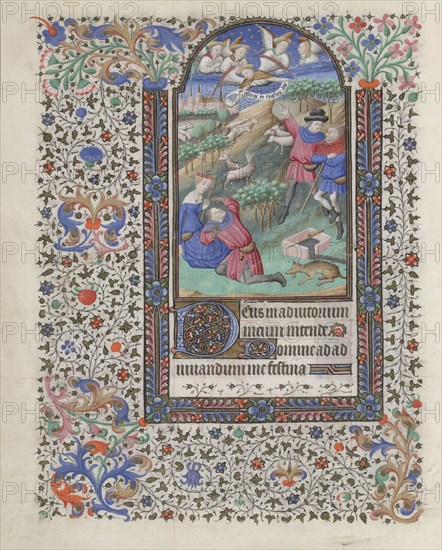 The Annunciation to the Shepherds (Book of Hours), 1440-1460. Artist: Bedford Master (active 1405-1465)