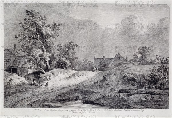 Wheat Field, 1772. Artist: Boissieu, Jean-Jacques, de (1736-1810)