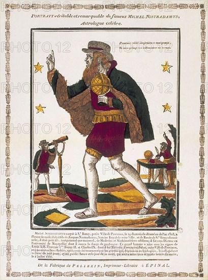Michel de Nostredame (1503-1566), c. 1810. Artist: Canivet, Charles Nicolas (1753-1829)