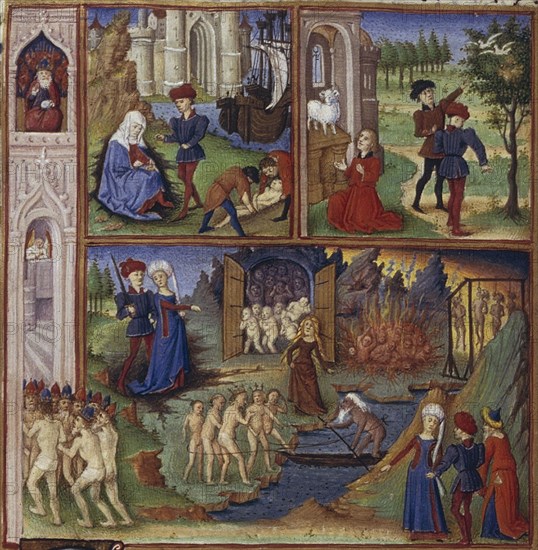 Illustration for the Epic The Aeneid by Virgil, 1450-1499. Artist: Coëtivy Master (active c. 1450-1485)