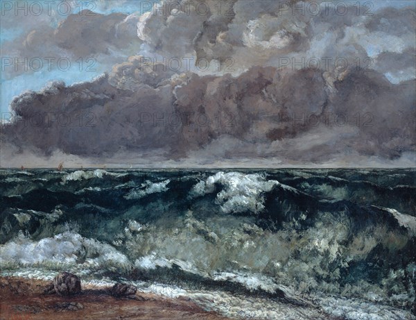 The Wave, 1867-1869. Artist: Courbet, Gustave (1819-1877)