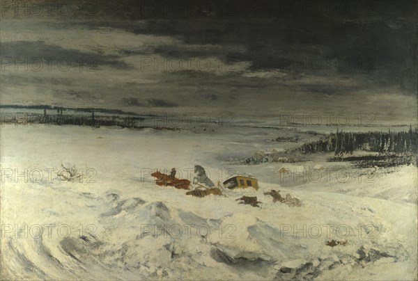 The Diligence in the Snow, 1860. Artist: Courbet, Gustave (1819-1877)