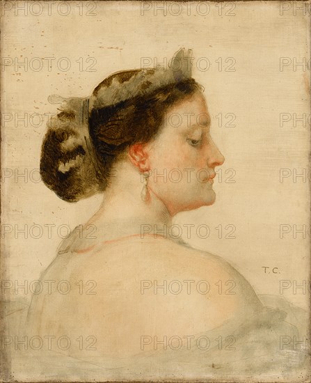 Portrait of Mathilde Bonaparte (1820-1904), Princesse Française. Artist: Couture, Thomas (1815-1879)