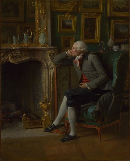 The Baron de Besenval in his Salon de Compagnie, 1791. Artist: Danloux, Henri-Pierre (1753-1809)