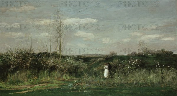 Spring Landscape, 1862. Artist: Daubigny, Charles-François (1817-1878)