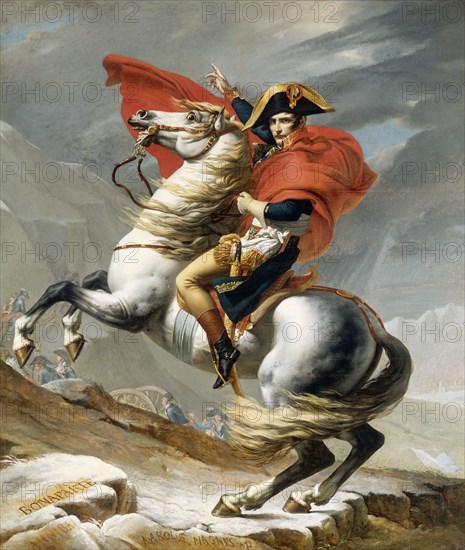 Bonaparte Crossing the Grand Saint-Bernard Pass, 20 May 1800, 1800. Artist: David, Jacques Louis (1748-1825)