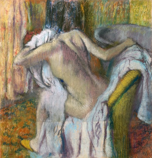 After the Bath, c. 1890. Artist: Degas, Edgar (1834-1917)