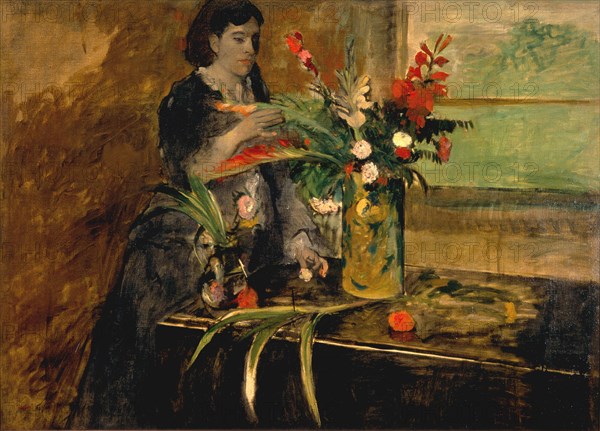 Portrait of Estelle Musson Degas, 1872. Artist: Degas, Edgar (1834-1917)