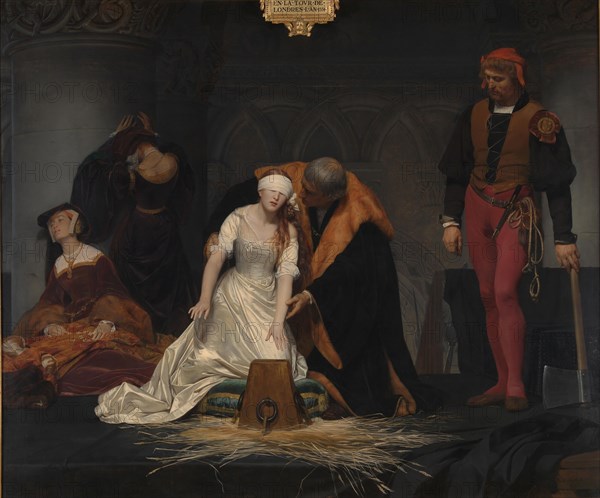 The Execution of Lady Jane Grey, 1833. Artist: Delaroche, Paul Hippolyte (1797-1856)