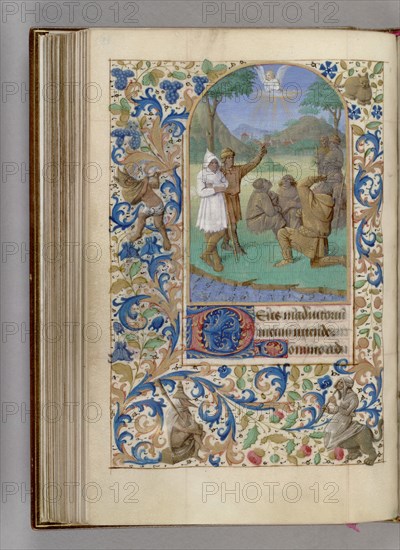 The Annunciation to the Shepherds (Book of Hours), 1450-1499. Artist: Fouquet, Jean (workshop)