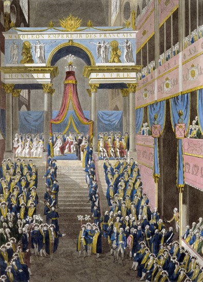 The Coronation of Napoleon on December 2, 1804, 1805. Artist: French master