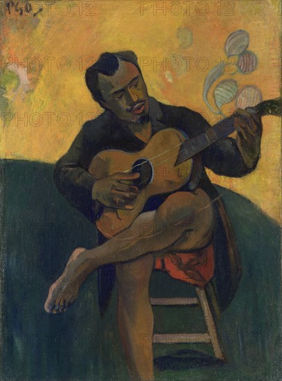 Guitar player, 1894. Artist: Gauguin, Paul Eugéne Henri (1848-1903)