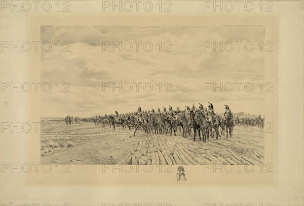 Napoléon Bonaparte at Austerlitz, 1894. Artist: Jacquet, Jules (1841-1913)