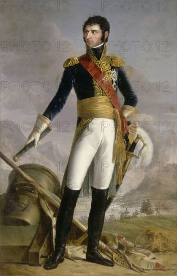 Portrait of Jean Baptiste Jules Bernadotte (1763-1844), Marshal of France, King of Sweden and Norway, 1818. Artist: Jouy, Joseph Nicolas (1809-1880)