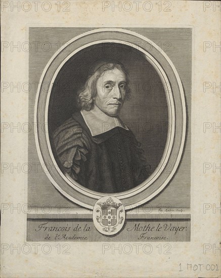 Portrait of François de La Mothe le Vayer (1588-1672), ca. 1695. Artist: Lubin, Jacques (1637-?)