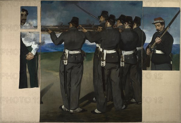 The Execution of Maximilian of Mexico, c. 1868. Artist: Manet, Édouard (1832-1883)