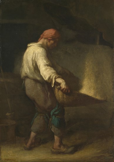 The Winnower, c. 1847. Artist: Millet, Jean-François (1814-1875)