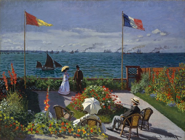 Terrasse à Sainte-Adresse, 1866-1867. Artist: Monet, Claude (1840-1926)